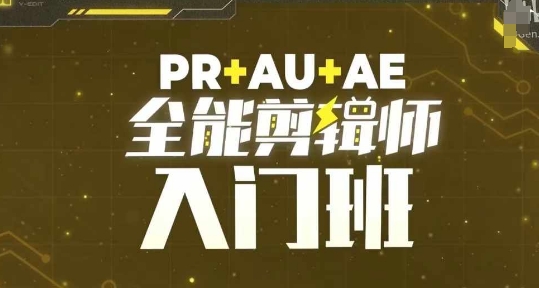 PR+AU+AE全能剪辑师入门班，剪辑入门必学课程-点子口袋网