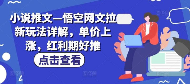 小说推文—悟空网文拉新玩法详解，单价上涨，红利期好推-点子口袋网