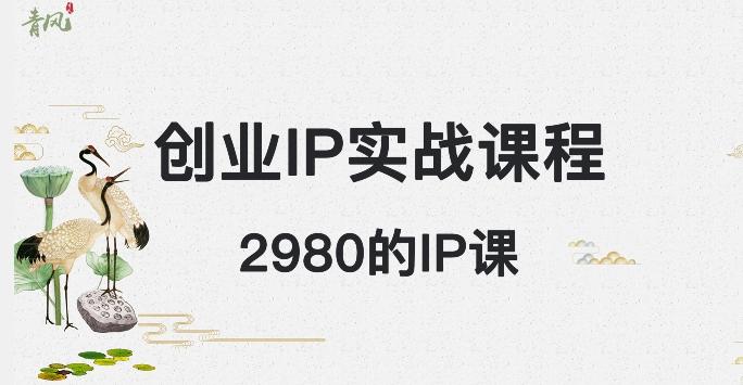 外边卖2980的创业IP课程，做私域月入5w+-点子口袋网