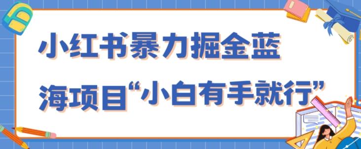 小红书暴力掘金蓝海项目，轻松日入1000+、小白有手就行（附新引流方法，不违规）-点子口袋网