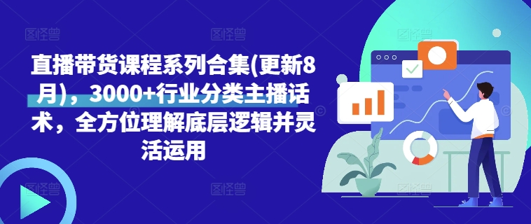 直播带货课程系列合集(更新8月)，3000+行业分类主播话术，全方位理解底层逻辑并灵活运用-点子口袋网
