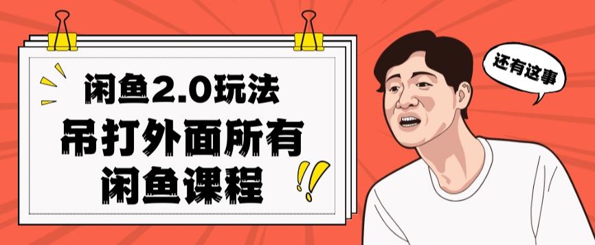 闲鱼2.0玩法单号每天日入2000，吊打市面所有课程-点子口袋网