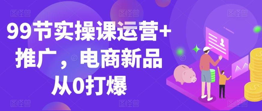 99节实操课运营+推广，电商新品从0打爆-点子口袋网